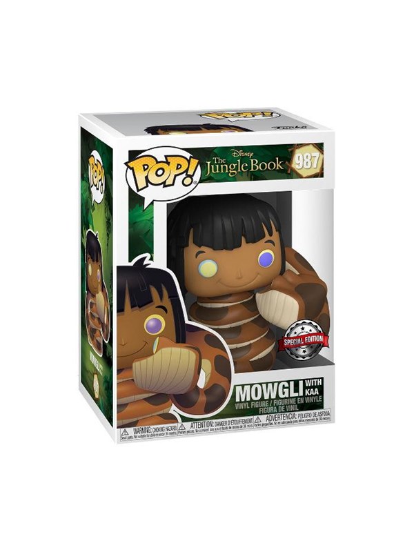 Funko! - Funko POP Vinyl Jungle Book Mowgli w/Kaa