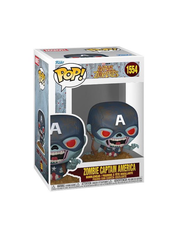 Funko! - Funko POP Vinyl Marvel MZS4 Zombie Captain America