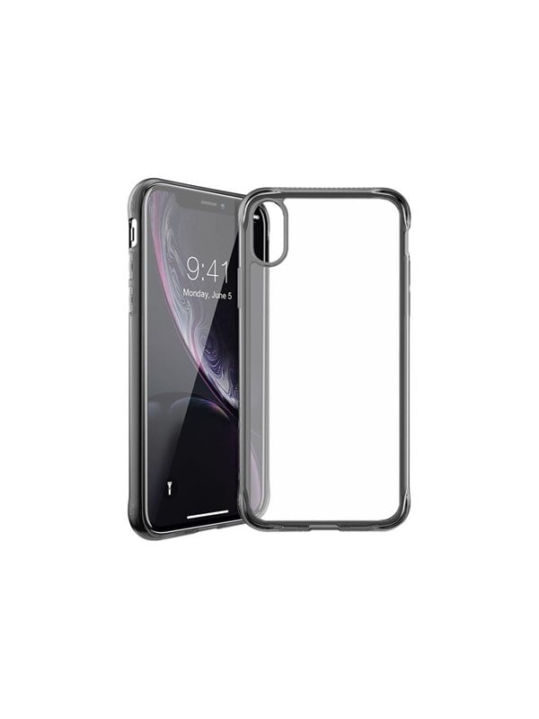 ITSKINS NANO ICE cover for iPhone XR®. Black and transparent
