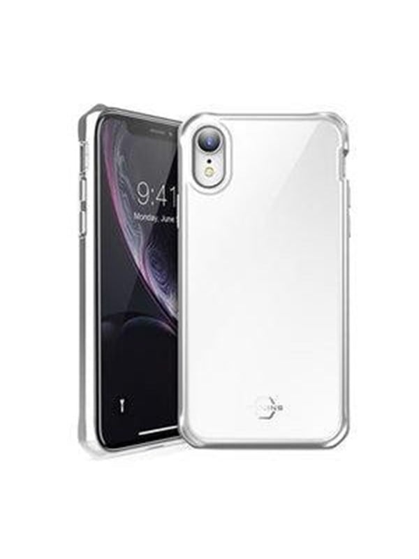 ITSKINS HYBRID GLASS cover for iPhone XR®. Silver