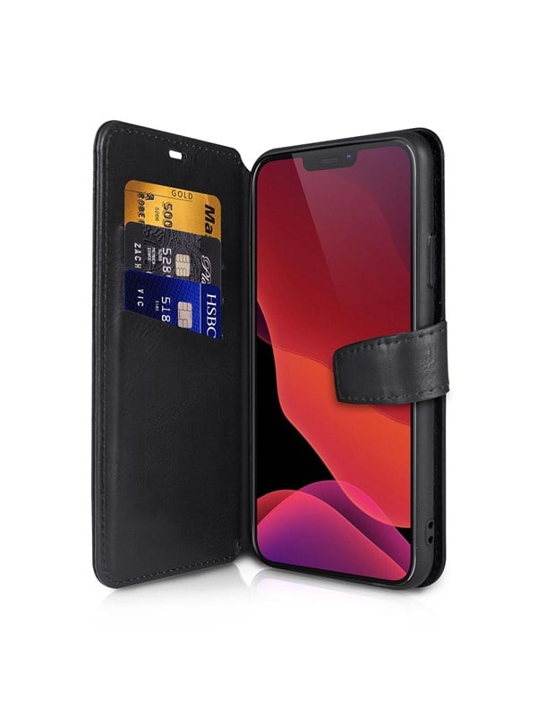 ITSKINS BOOK cover for iPhone 14 Pro Max®. Black