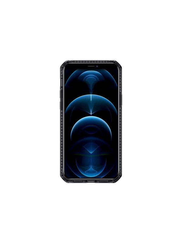 ITSKINS HYBRID CLEAR cover for iPhone 12 Pro Max®. Black and transparent