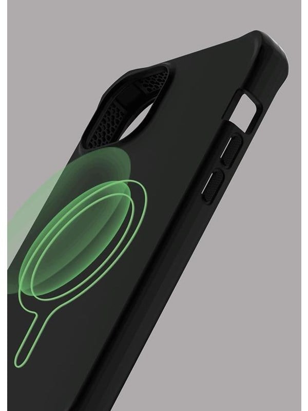ITSKINS SPECTRUM MAGSAFE SILK cover for iPhone 14 Plus®. Black