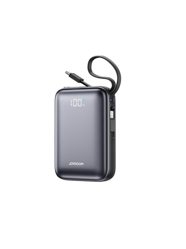 Joyroom JR-PBF29 20000mAh 22.5W Powerbank with Double Cable - Black Powerbank - musta - 20000 mAh