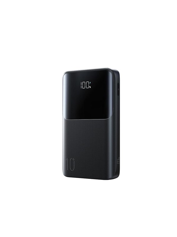 Joyroom JR-QP191 Star Series Mini 10000mAh 22.5W Powerbank with Digital Display - Black Powerbank - musta - 10000 mAh