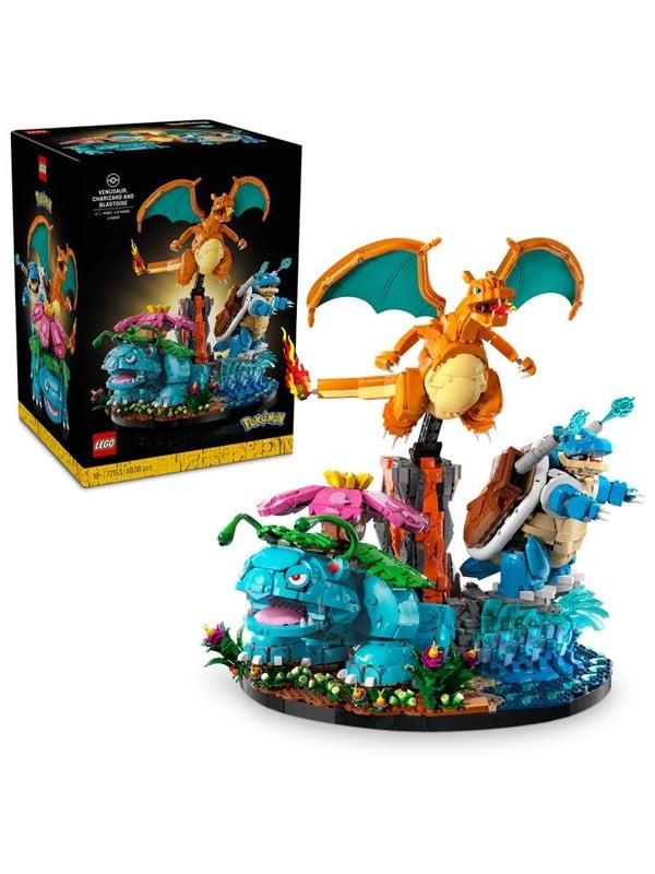 LEGO Pokémon 72153 Venusaur, Charizard ja Blastoise