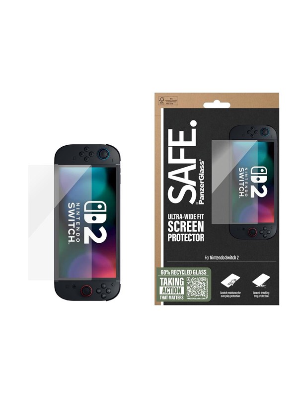 SAFE by PanzerGlass Screen Protector Nintendo Switch 2 | Ultra-Wide Fit