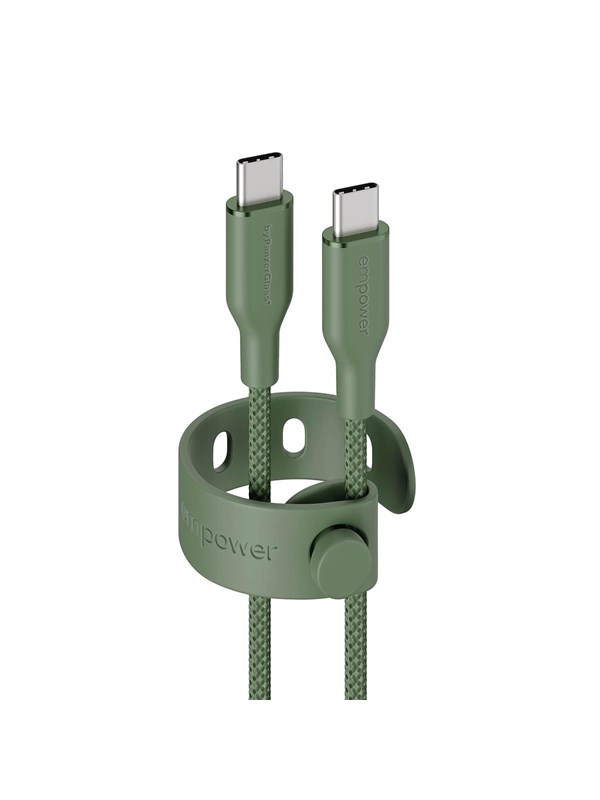 empower by PanzerGlass Racing 60W USB-C to USB-C Cable | USB 2.0 | 1.2M | Sage
