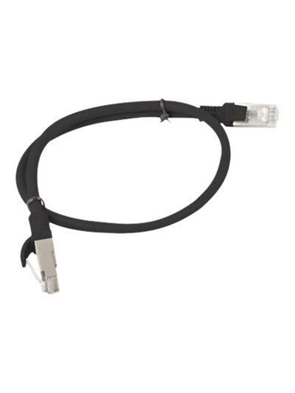 Lanberg patch cable - 50 cm - black RAL 9004 - Musta - 0.5m