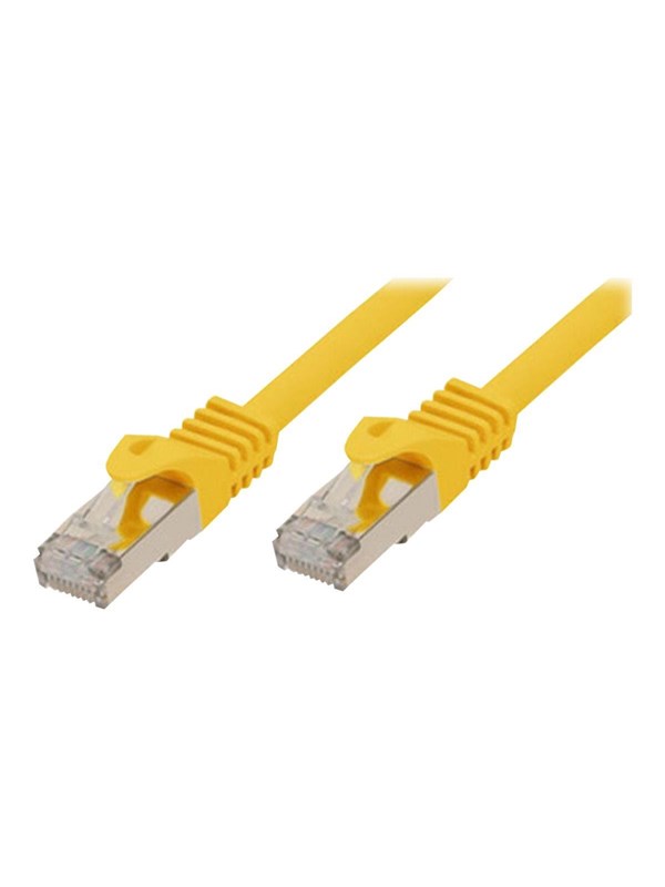 SCONN Shiverpeaks BASIC-S patch cable - 1 m - yellow - Keltainen - 1m