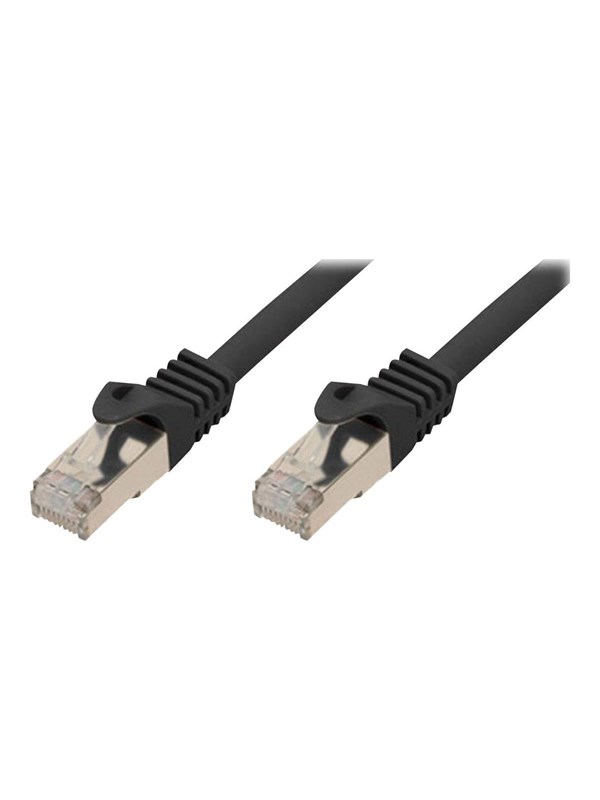 SCONN Shiverpeaks BASIC-S patch cable - 1 m - black - Musta - 1meter