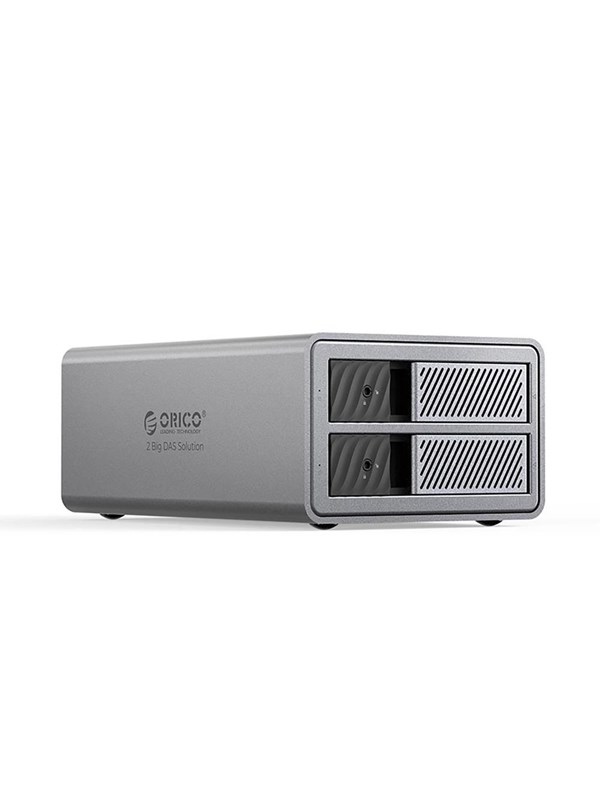 ORICO 9828RU3 2 Big DAS Solution ProRAID Disk Array for 2 2.5"/3.5" SATA HDD/SSD Drives with RAID Controller - Gray