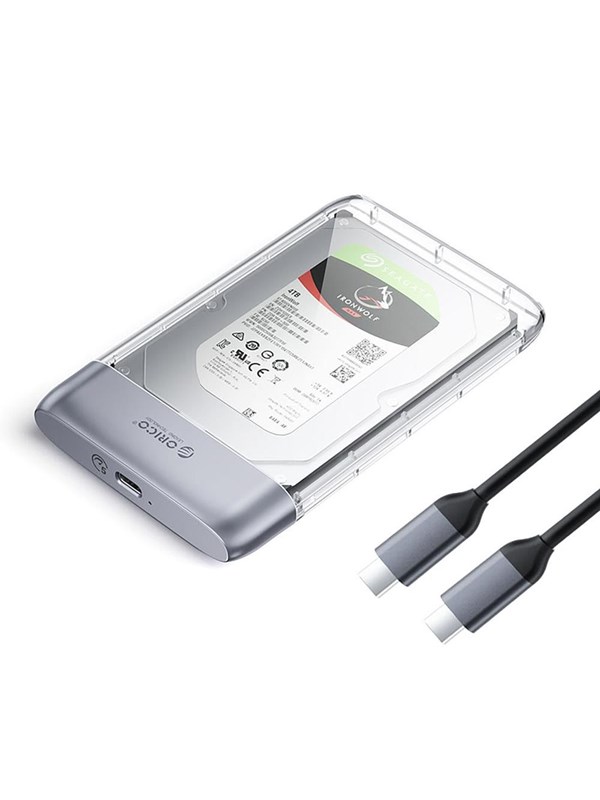ORICO TX25C3 2.5" HDD/SSD USB-C 5Gb/s Disk Drive - Transparent
