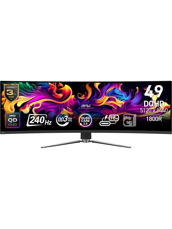 49" MSI MPG 491CQPX QD-OLED - 5120x1440 - 240Hz - QD-OLED