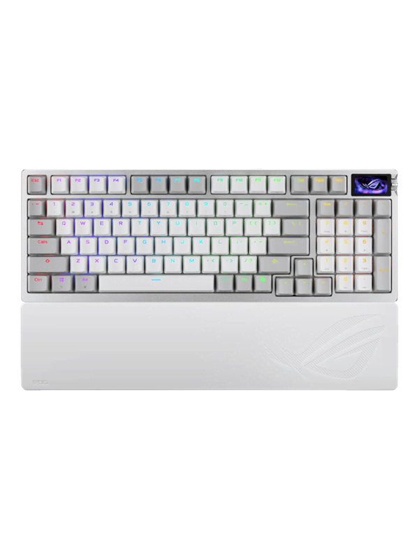 ASUS ROG Azoth 96 HE - Pelinäppäimistö - Pohjoismainen - Valkoinen