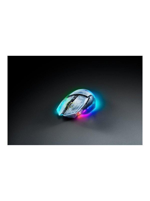 Razer Basilisk V3 Pro 35K Wireless (Phantom White) - Pelihiiri - Optinen - 11 painiketta - Valkoinen