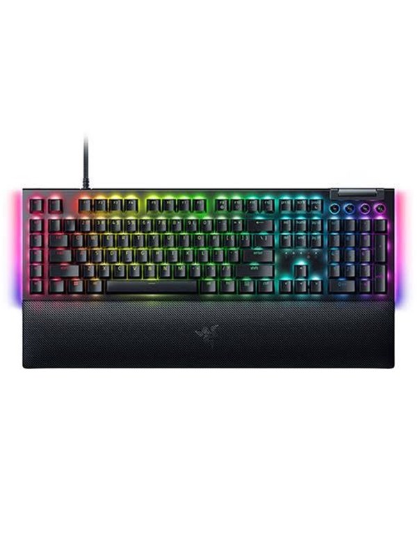 Razer BlackWidow V4 - Green Mechanical (Clicky) - Pelinäppäimistö - Ranskalainen - Musta