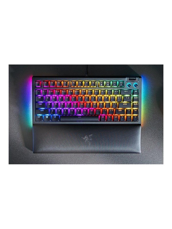 Razer BlackWidow V4 75% Hotswap - Tactile Mechanical - Pelinäppäimistö - ilman numpadia - Englanti (US) - Musta