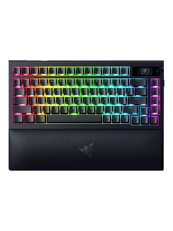 Razer BlackWidow V4 75% Pro Wireless Hotswap - Tactile Mechanical - Pelinäppäimistö - ilman numpadia - Englanti (US) - Musta