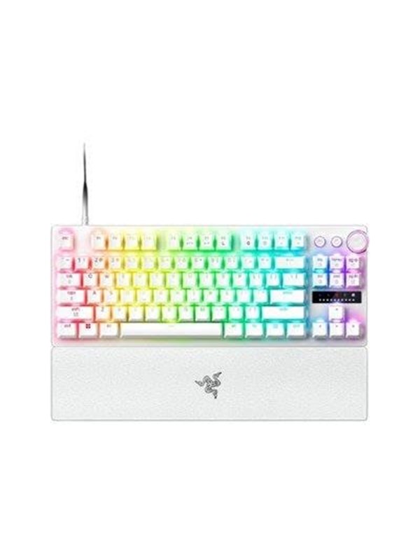 Razer Huntsman V3 Pro TKL 8Khz - Analog Optical Gen-2 - Pelinäppäimistö - ilman numpadia - Englanti (US) - Valkoinen