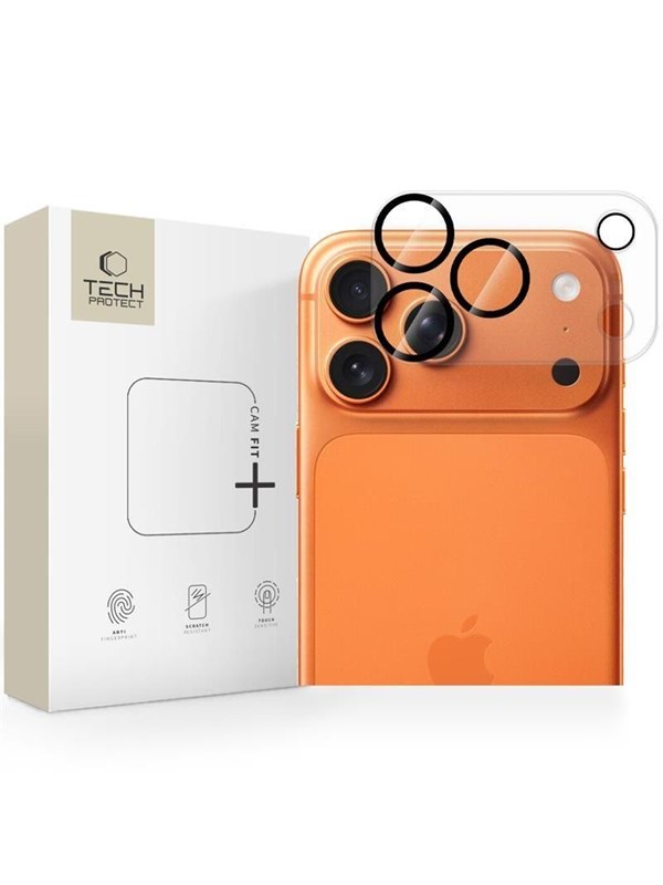 Tech-Protect Cam Fit+ Camera Cover for iPhone 17 Pro - Transparent
