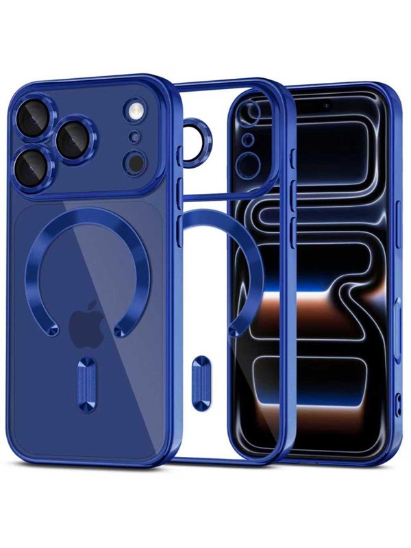 Tech-Protect MagFlex MagSafe Case for iPhone 17 Pro Max - Clear Navy Blue