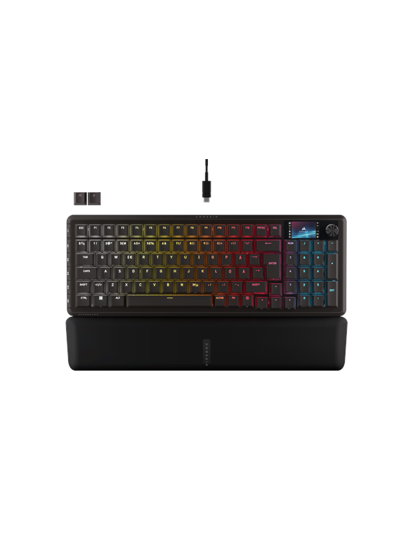Corsair VANGUARD 96 Wireless - Pelinäppäimistö - Pohjoismainen - Musta