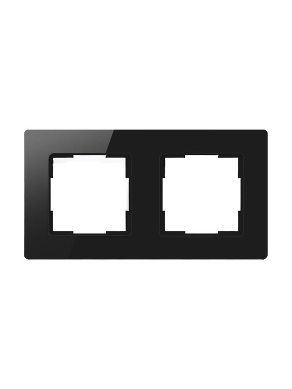 Avatto 2 Socket TS20 Light Switch Frame - Black
