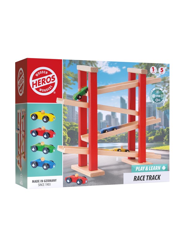 Heros Play & Learn - Puinen autorata 4 autolla