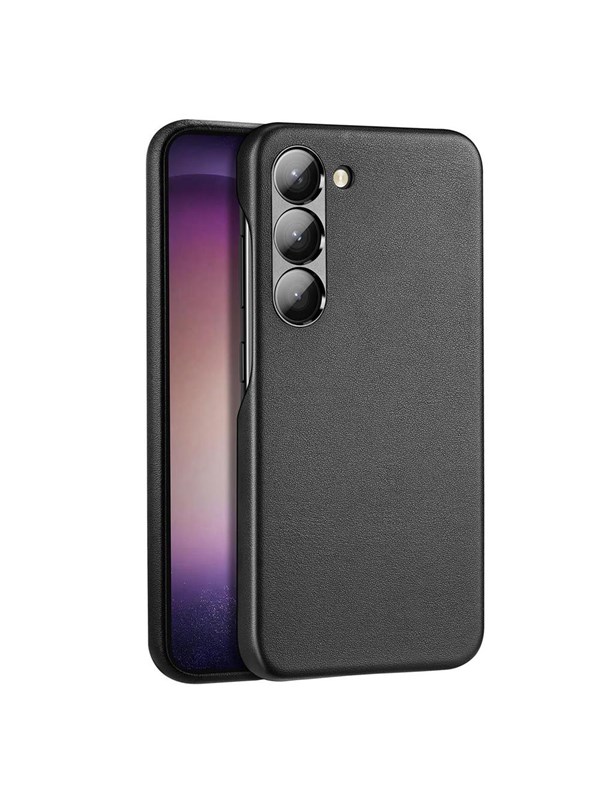Dux Ducis Grit Samsung Galaxy S23+ Elegant Faux Leather Case Black