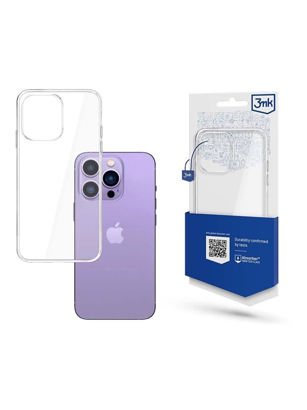 3mk iPhone 14 Pro silicone case from the Clear Case series - transparent