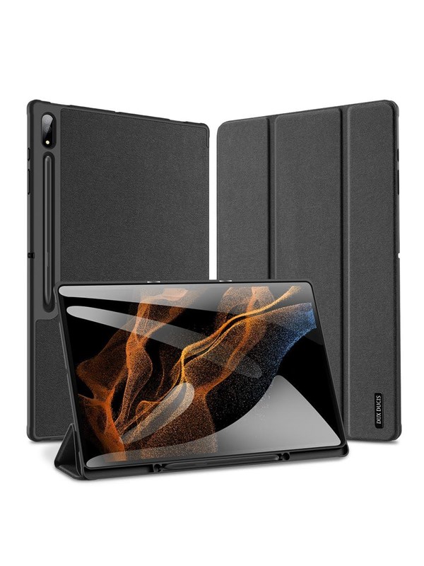 Dux Ducis Domo Foldable Tablet Case Cover with Smart Sleep Stand Samsung Galaxy Tab S8/S9 Ultra Black