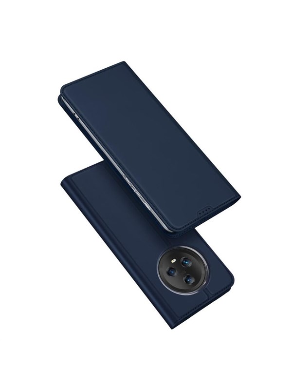 Dux Ducis Skin Pro Case for Honor Magic5 Flip Cover Card Wallet Stand Blue