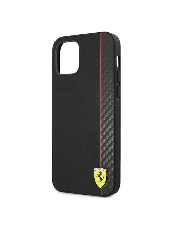 Ferrari On Track Carbon Stripe Case for iPhone 12 mini - Black