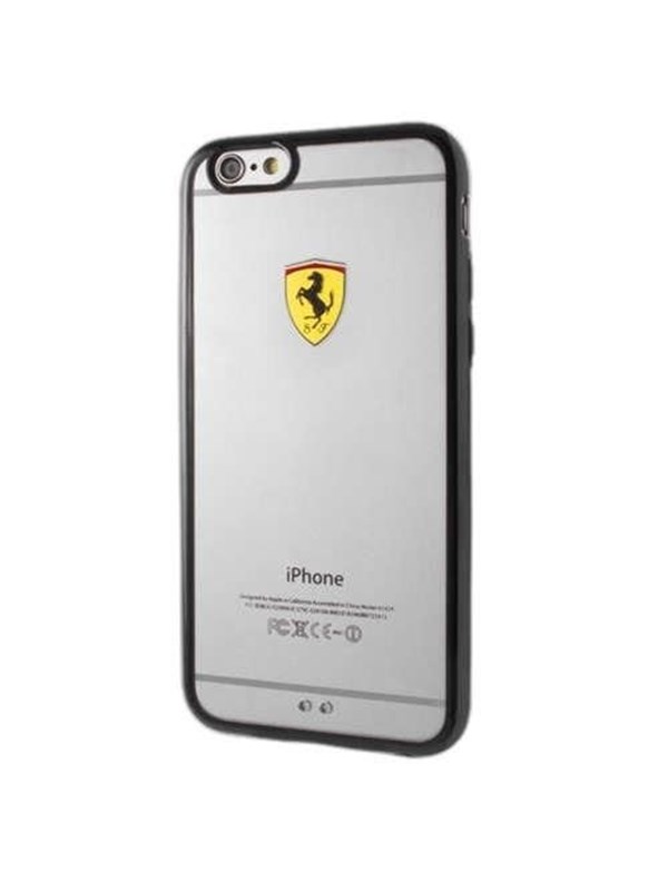 Ferrari Racing Shield Case for iPhone 6 Plus / iPhone 6S Plus - Transparent Black