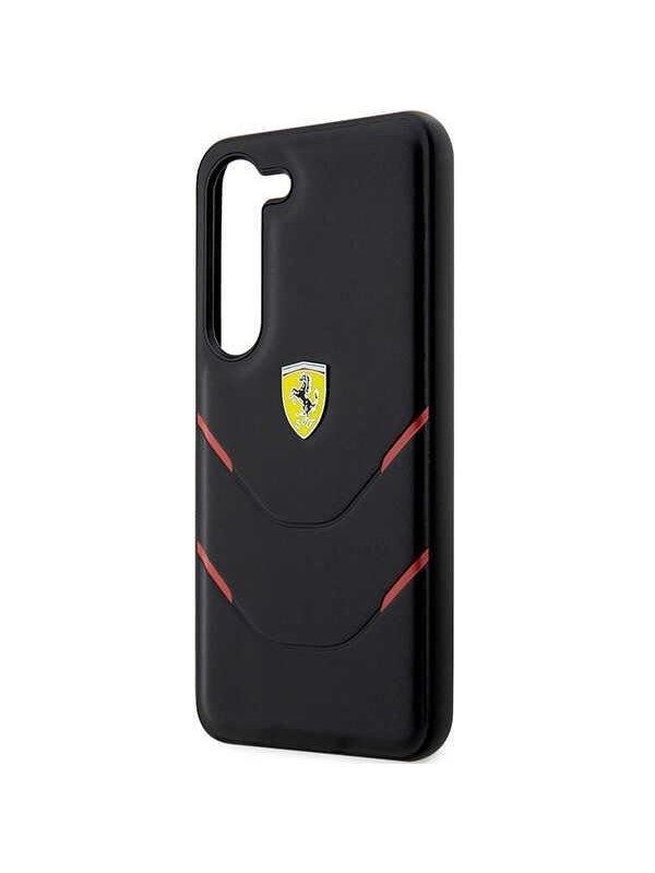 Ferrari Hot Stamp Lines Case for Samsung Galaxy S23+ - Black