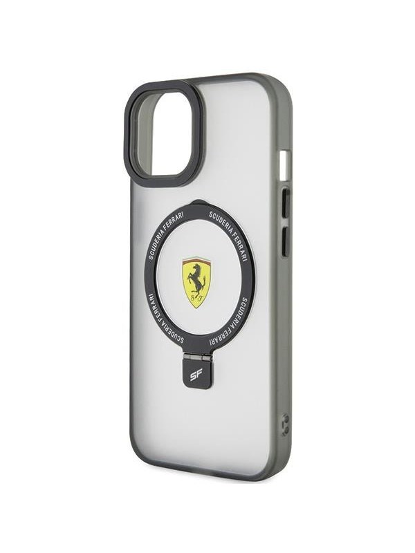 Ferrari Ring Stand 2023 Collection MagSafe Case for iPhone 15 - Black