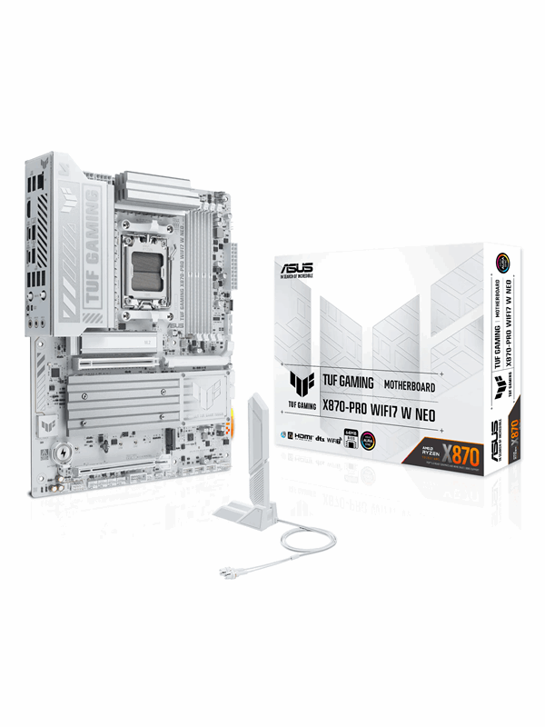 ASUS TUF GAMING X870-PRO WIFI7 W NEO Emolevy - AMD X870 - AMD AM5 - DDR5 RAM - ATX