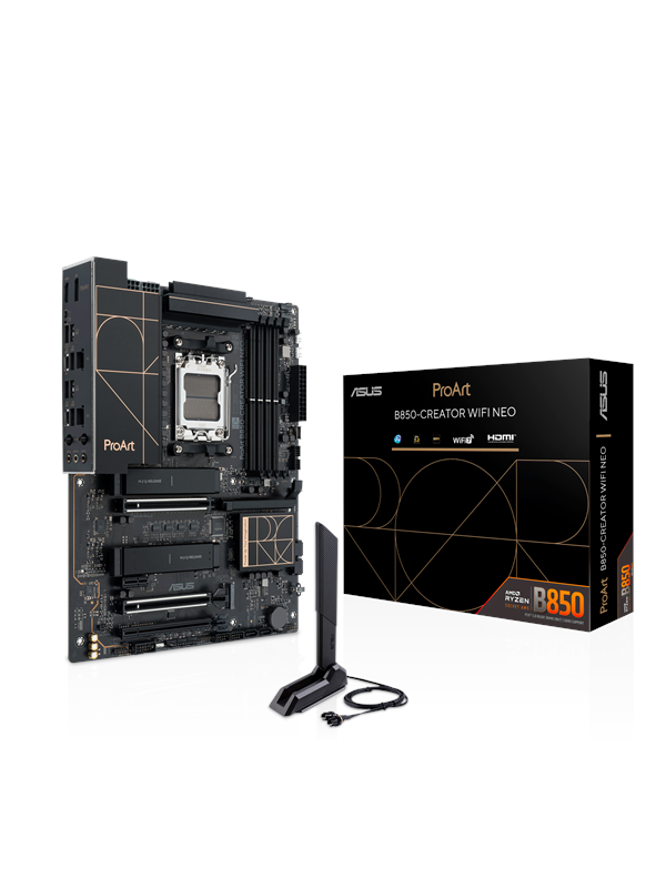 ASUS ProArt B850-CREATOR WIFI NEO Emolevy - AMD B850 - AMD AM5 - DDR5 RAM - ATX