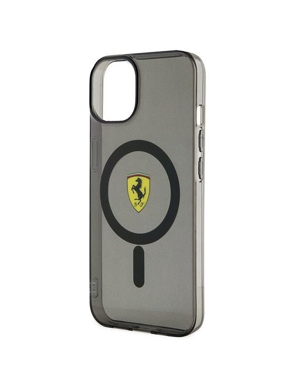 Ferrari Translucent MagSafe Case for iPhone 14 Plus - Black