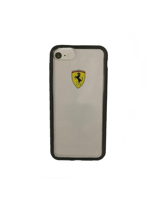 Ferrari Transparent Case for iPhone 7 / 8 / SE 2020 / SE 2022 - Transparent Black