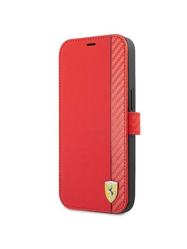Ferrari On Track Carbon Stripe Case for iPhone 13 mini - Red