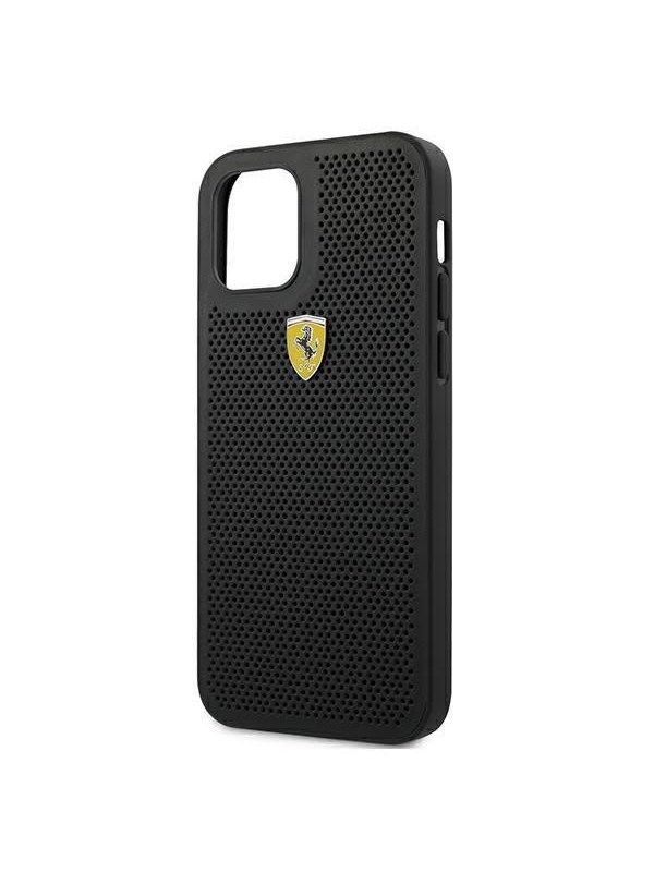 Ferrari On Track Perforated Case for iPhone 12 / iPhone 12 Pro - Black