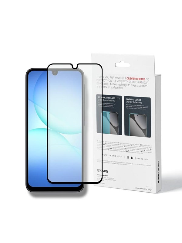 CRONG 3D Armour Glass Lite - Full Glue Tempered Glass for Samsung Galaxy A16 / A17 / A26