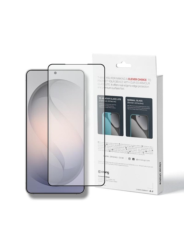 CRONG 3D Armour Glass Lite - Full Glue Tempered Glass for Samsung Galaxy S26
