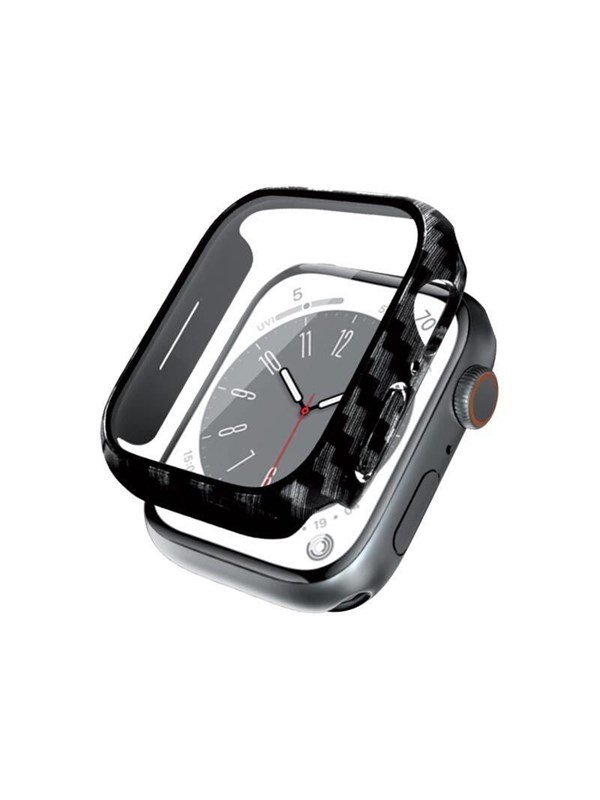 CRONG Hybrid Watch Case - Case with glass Apple Watch 41mm (Carbon)