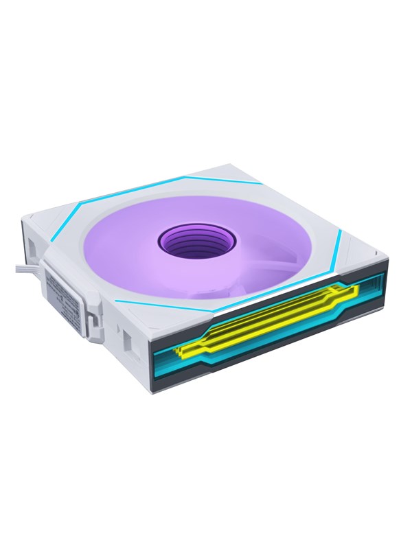 Lian Li SL-INFINITY Wireless 140 White - Kotelotuuletin - 140mm - Valkoinen, RGB-valolla