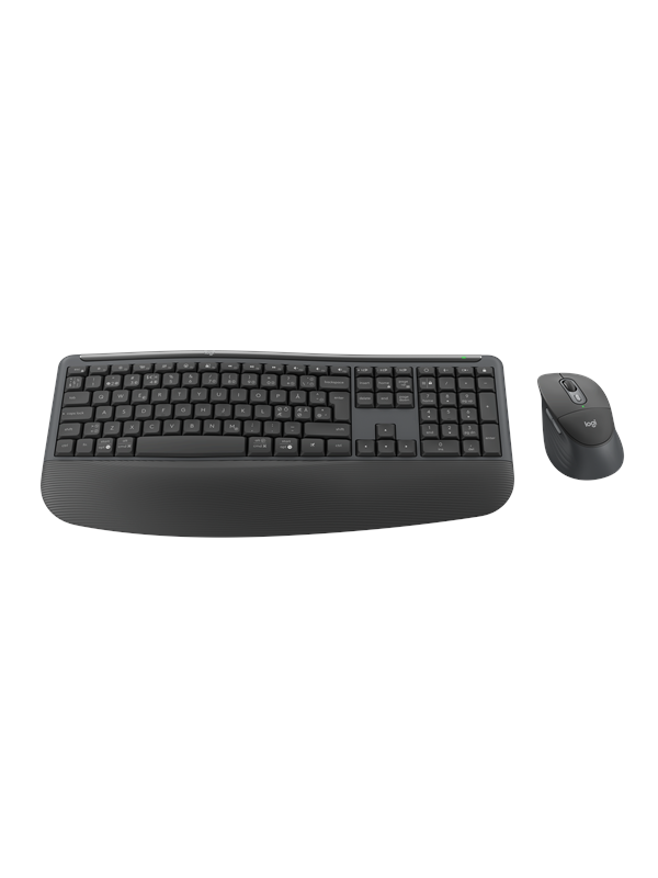 Logitech Signature Comfort Plus MK880 - Graphite - Näppäimistö ja Hiirisetti - Tanskalainen/Norjalainen/Ruotsalainen/Suomalainen - Harmaa