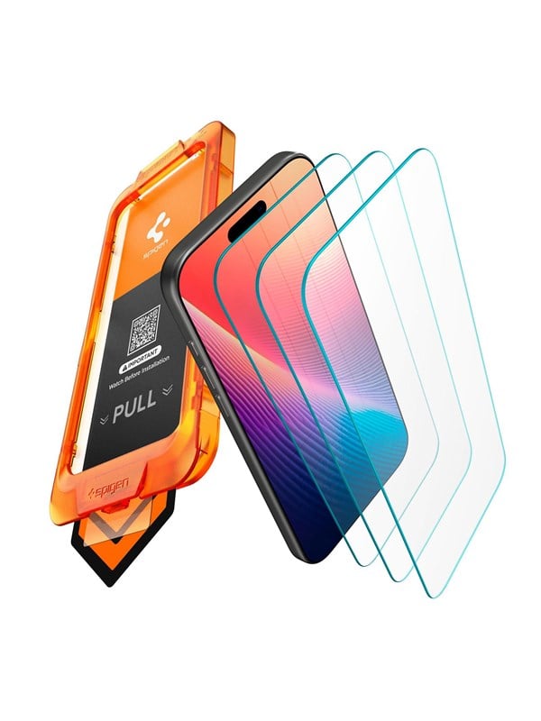 Spigen Glass tR AlignMaster S 3 Pack - iPhone 17 Pro