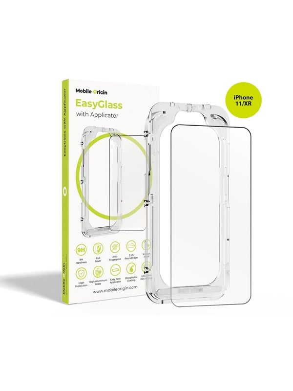 Mobile Origin EasyGlass with Applicator iPhone 11/XR